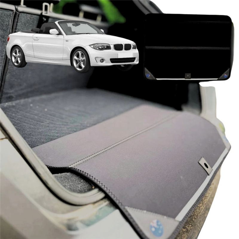 Rear Cargo Boot Bumper Protector for BMW 1 Series 3-Door 2004 - 2013 (E82 E88 E81 Coupe/Convertible) - Standard (72 x 55) - Black