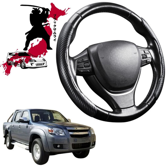 Black Samurai Segmented Steering Wheel Cover for Mazda BT-50 2006 - 2011 (J97M)