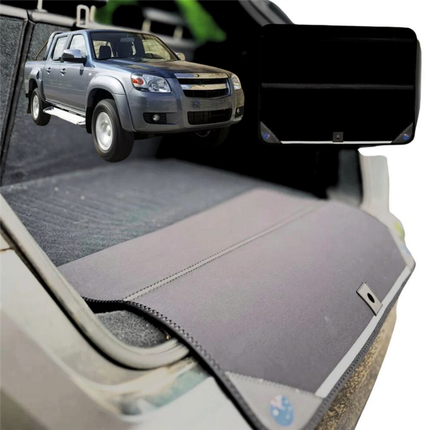 Rear Cargo Boot Bumper Protector for Mazda BT-50 2006 - 2011 (J97M) - Standard (72 x 55) - Black