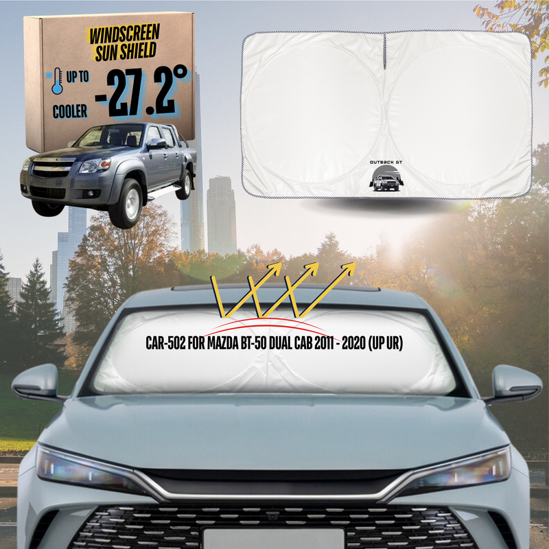 Front Windscreen Sun Shade for Mazda BT-50 2006 - 2011 (J97M) - Standard 150 x 85 cm