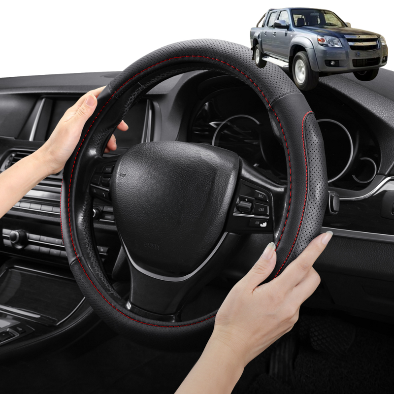 Steering Wheel Cover Pro Extra Layer for Mazda BT-50 2006-2011 (J97M) - Breathable & Anti-Slip - Circle 38 cm