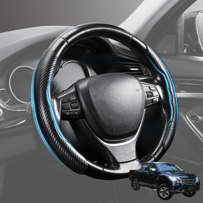 Segmented Steering Wheel Cover for Mazda BT-50 Dual Cab 2011 - 2020 (UP UR) - Universal Size