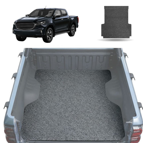 Honeycomb UTE Tub Mat Tray Liner for Mazda BT-50 Dual Cab 2020 - 2024 (TF) - Black & Grey