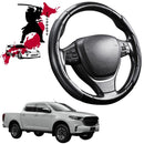 Black Samurai Segmented Steering Wheel Cover for Mazda BT-50 Dual Cab 2020 - 2024 (TF)-1