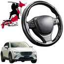 Black Samurai Segmented Steering Wheel Cover for Mazda CX-3 2015 - Current DK-1