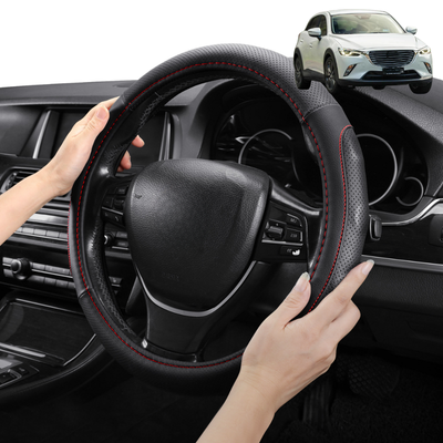Steering Wheel Cover Pro Extra Layer for Mazda CX-3 2015 - Current DK - Breathable & Anti-Slip - Circle 38 cm