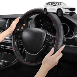 Steering Wheel Cover Pro Extra Layer for Mazda CX-5 2017 - Current (KF) - Breathable & Anti-Slip - Circle 38 cm