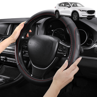 Steering Wheel Cover Pro Extra Layer for Mazda CX-5 2017 - Current (KF) - Breathable & Anti-Slip - Circle 38 cm