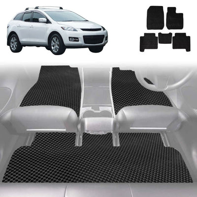 6D Diamond Car Floor Mats for Mazda CX-7 2006 - 2012 ER - Custom-Fit Carpet Liner