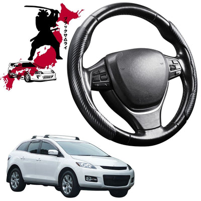 Black Samurai Segmented Steering Wheel Cover for Mazda CX-7 2006 - 2012 ER