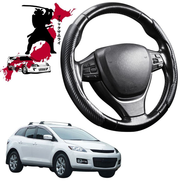 Black Samurai Segmented Steering Wheel Cover for Mazda CX-7 2006 - 2012 ER