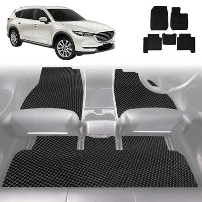 6D Diamond Car Floor Mats for Mazda CX-8 2018 - Current (KG) - Custom-Fit Carpet Liner