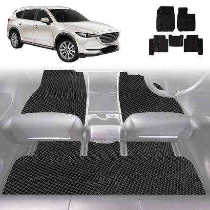 6D Diamond Car Floor Mats for Mazda CX-8 2018 - Current (KG) - Custom-Fit Carpet Liner