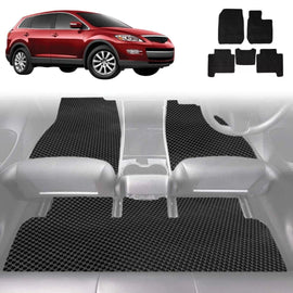 6D Diamond Car Floor Mats for Mazda CX-9 2007 - 2016 (TB) - Custom-Fit Carpet Liner