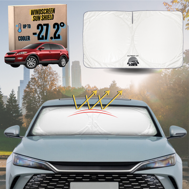 Front Windscreen Sun Shade for Mazda CX-9 2007 - 2016 (TB) - Standard 150 x 85 cm - White