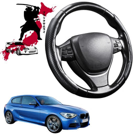 Black Samurai Segmented Steering Wheel Cover for BMW 1 Series 3-Door 2011 - 2019 (F21)