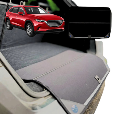 Rear Cargo Boot Bumper Protector for Mazda CX-9 2016 - Current (TC) - XL (98 x 55) - Black