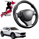 Black Samurai Segmented Steering Wheel Cover for Mazda CX-30 2019 - Current (DM)-1