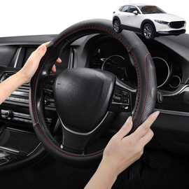Steering Wheel Cover Pro Extra Layer for Mazda CX-30 2019 - Current (DM) - Breathable & Anti-Slip - Circle 38 cm