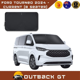 Front Windscreen Sun Shade for Kia for Ford Tourneo 2024 - Current (8 seater) - XL 160 x 98 cm - Black