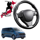 Black Samurai Segmented Steering Wheel Cover for Ford Tourneo 2024 - Current (8 seater)-1