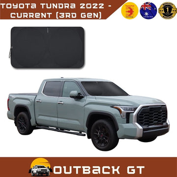 Front Windscreen Sun Shade for Kia for Toyota Tundra 2022 - Current (3rd gen) - Standard 150 x 85 cm - Black