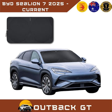 Front Windscreen Sun Shade for Kia for BYD Sealion 7 2025 - Current  - Standard 150 x 85 cm - Black