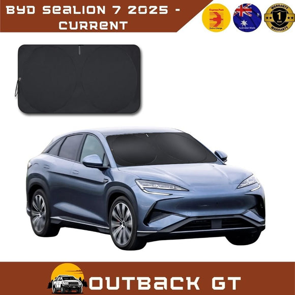 Front Windscreen Sun Shade for Kia for BYD Sealion 7 2025 - Current  - Black