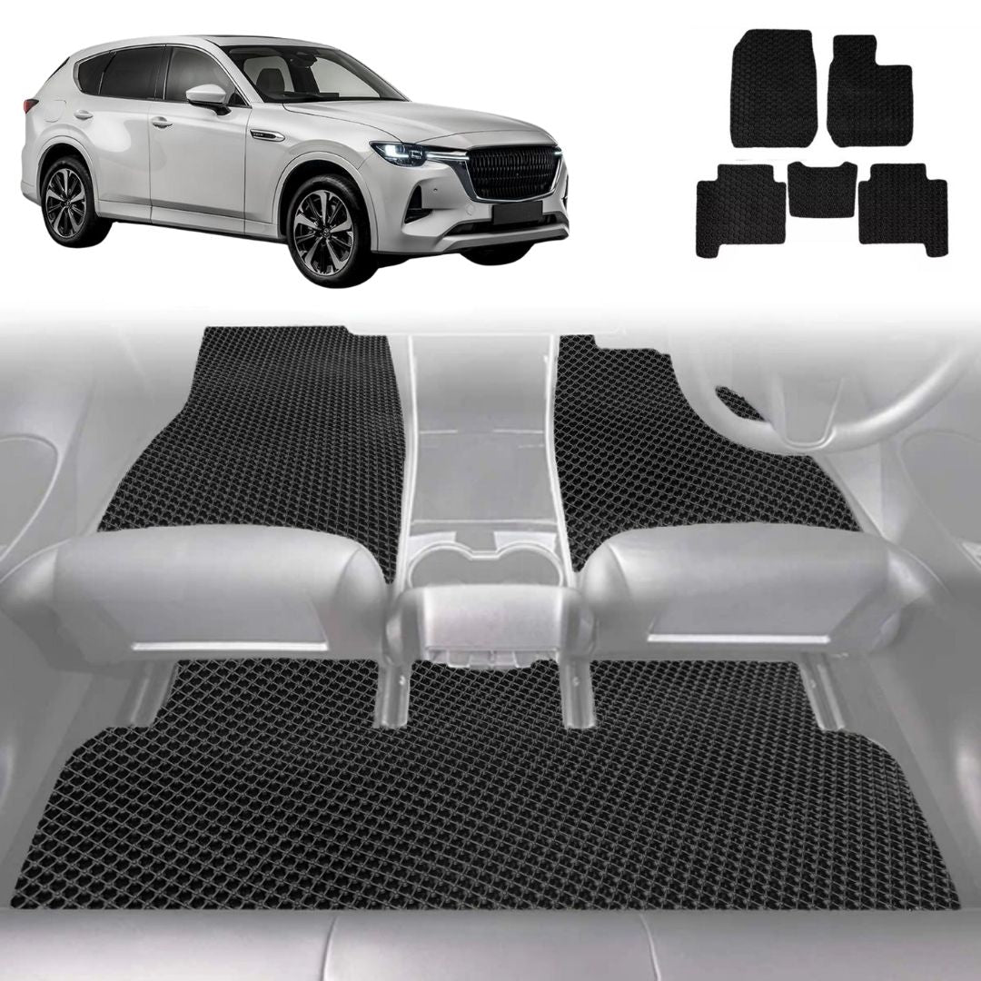 6D Diamond Car Floor Mats for Mazda CX-60 2022 - Current (KH) - Custom-Fit Carpet Liner