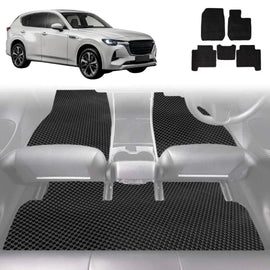 6D Diamond Car Floor Mats for Mazda CX-60 2022 - Current (KH) - Custom-Fit Carpet Liner