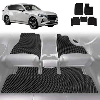 6D Diamond Car Floor Mats for Mazda CX-60 2022 - Current (KH) - Custom-Fit Carpet Liner