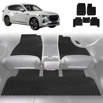 6D Diamond Car Floor Mats for Mazda CX-60 2022 - Current (KH) - Custom-Fit Carpet Liner