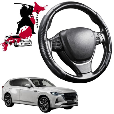 Black Samurai Segmented Steering Wheel Cover for Mazda CX-60 2022 - Current (KH)
