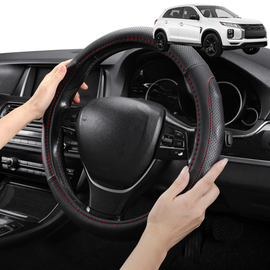 Steering Wheel Cover Pro Extra Layer for Mitsubishi Outlander P-HEV 2021 - Current (4th gen) - Breathable & Anti-Slip - Circle 38 cm