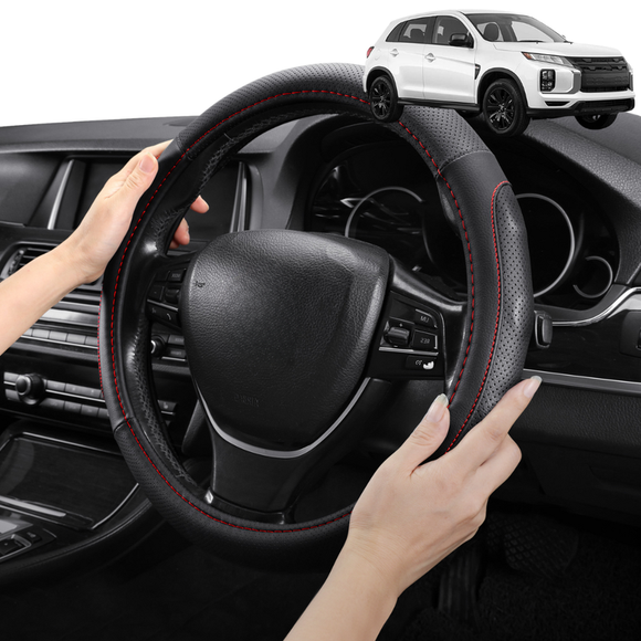 Steering Wheel Cover Pro Extra Layer for Mitsubishi Outlander P-HEV 2021 - Current (4th gen) - Breathable & Anti-Slip - Circle 38 cm