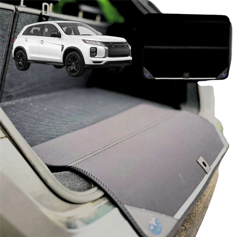 Rear Cargo Boot Bumper Protector for Mitsubishi Outlander P-HEV 2021 - Current (4th gen) - XL  (98 x 55) - Black