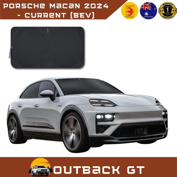 Front Windscreen Sun Shade for Kia for Porsche Macan 2024 - Current (BEV) - Black