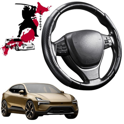 Black Samurai Segmented Steering Wheel Cover for Polestar 4 2024 - Current