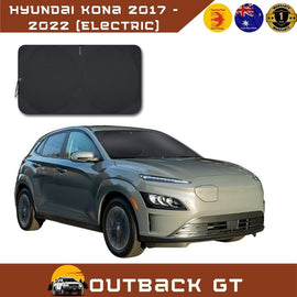 Front Windscreen Sun Shade for Kia for Hyundai Kona 2017 - 2022 (Electric) - Standard 150 x 85 cm - Black