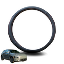 Steering Wheel Cover for Hyundai Kona 2017 - 2022 (Electric) - Black Microfiber Leather - Circle 38 cm-1
