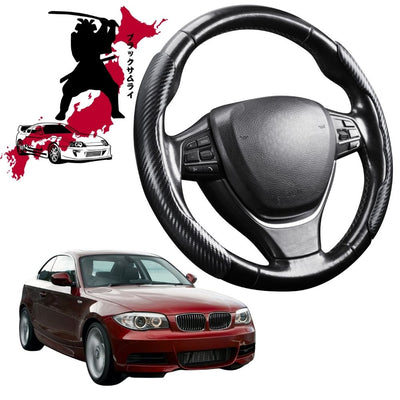 Black Samurai Segmented Steering Wheel Cover for BMW 1 Series 2007 - 2013 (E88)