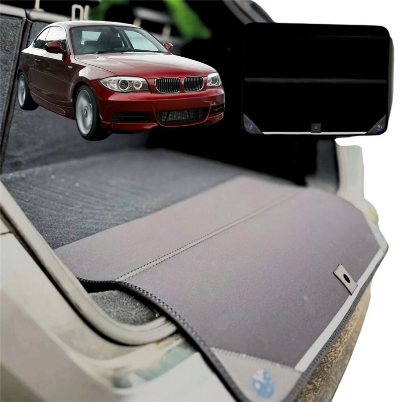 Rear Cargo Boot Bumper Protector for BMW 1 Series 2007 - 2013 (E88) - Standard (72 x 55) - Black