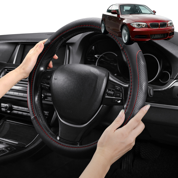 Steering Wheel Cover Pro Extra Layer for BMW 1 Series 2007 - 2013 (E88) - Breathable & Anti-Slip - Circle 38 cm