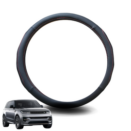 Steering Wheel Cover for Land Rover Range Rover Sport 2022 - Current (L461) - Black Microfiber Leather - Circle 38 cm