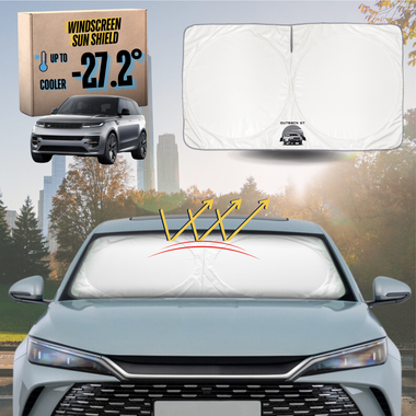 Front Windscreen Sun Shade for Land Rover Range Rover Sport 2022 - Current (L461) - Standard 150 x 85 cm - White