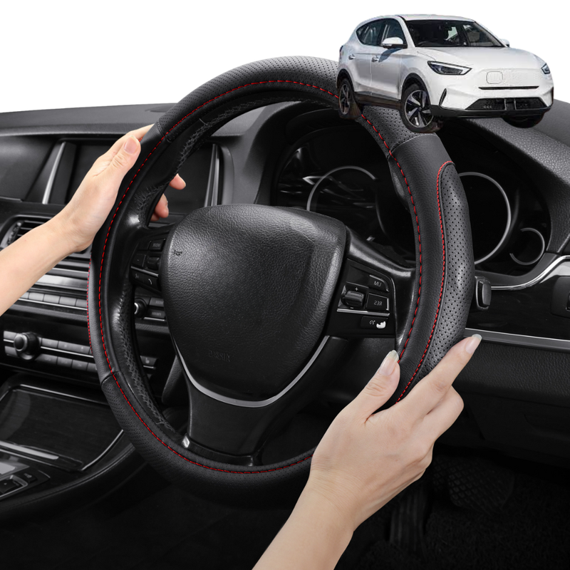 Steering Wheel Cover Pro Extra Layer for MG ZS EV 2020 - Current - Breathable & Anti-Slip - D-Shape 38 cm