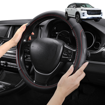 Steering Wheel Cover Pro Extra Layer for Jaecoo J7 Petrol 2025 - Current - Breathable & Anti-Slip - D-Shape 38 cm