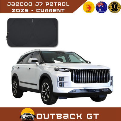Front Windscreen Sun Shade for Jaecoo J7 Petrol 2025 - Current - Standard 150 x 85 cm - Black