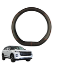 Steering Wheel Cover for Jaecoo J7 Petrol 2025 - Current  - Black Microfiber Leather - D-Shape 38 cm-1