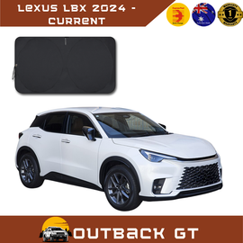 Front Windscreen Sun Shade for Lexus LBX 2024 - Current - Standard 150 x 85 cm - Black